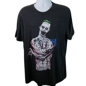 Official DC Comics Suicide Squad Joker Grey Tshirt Size XL